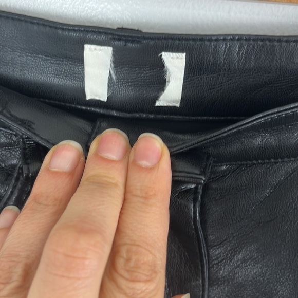 Aritzia Wilfred Free Melina Vegan Leather Straight Leg Pants - Picture 6 of 9